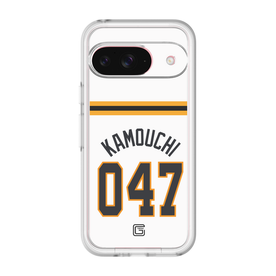 スリムプロテクションプレミアムケース［ 読売ジャイアンツ - #047 KAMOUCHI - ホーム ］