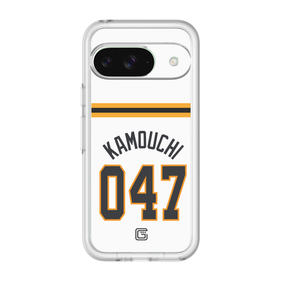 スリムプロテクションプレミアムケース［ 読売ジャイアンツ - #047 KAMOUCHI - ホーム ］
