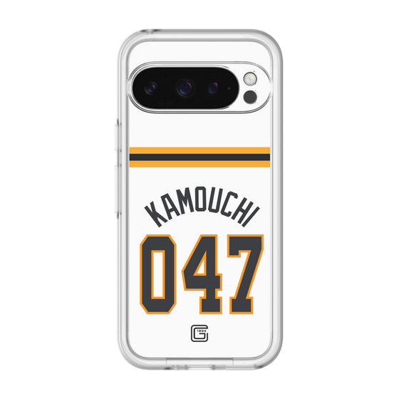 スリムプロテクションプレミアムケース［ 読売ジャイアンツ - #047 KAMOUCHI - ホーム ］