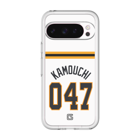 スリムプロテクションプレミアムケース［ 読売ジャイアンツ - #047 KAMOUCHI - ホーム ］