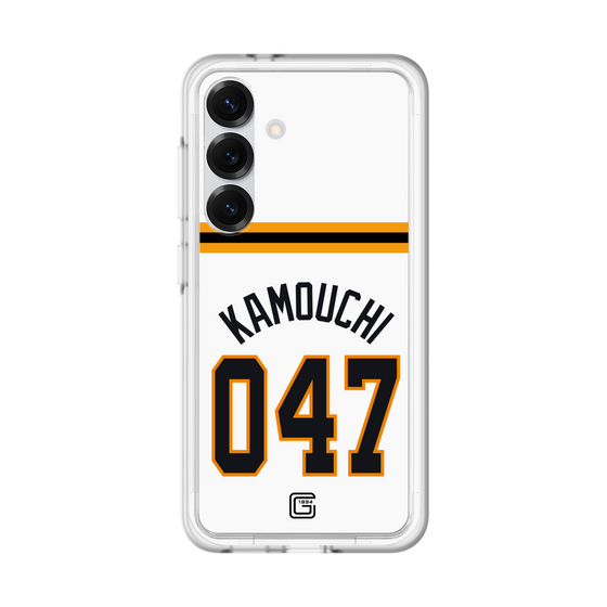 スリムプロテクションプレミアムケース［ 読売ジャイアンツ - #047 KAMOUCHI - ホーム ］