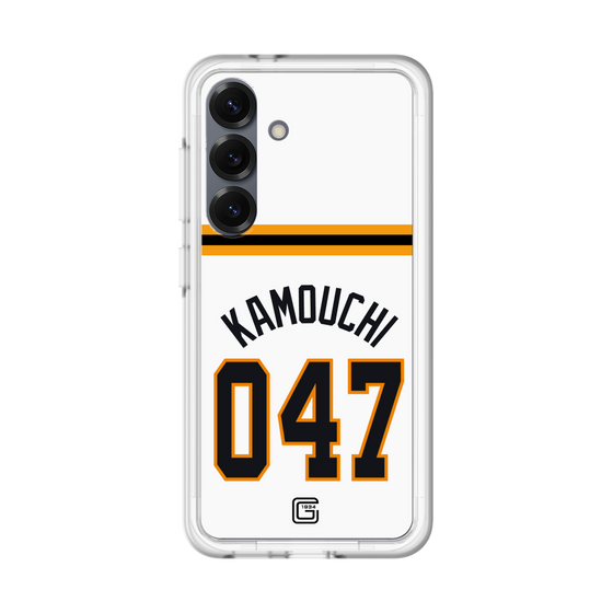 スリムプロテクションプレミアムケース［ 読売ジャイアンツ - #047 KAMOUCHI - ホーム ］