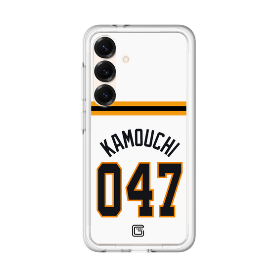 スリムプロテクションプレミアムケース［ 読売ジャイアンツ - #047 KAMOUCHI - ホーム ］