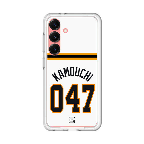 スリムプロテクションプレミアムケース［ 読売ジャイアンツ - #047 KAMOUCHI - ホーム ］