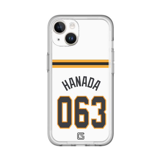 スリムプロテクションプレミアムケース［ 読売ジャイアンツ - #063 HANADA - ホーム ］