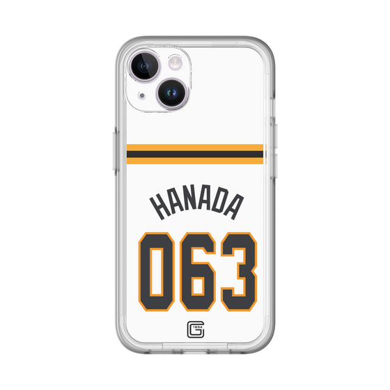 スリムプロテクションプレミアムケース［ 読売ジャイアンツ - #063 HANADA - ホーム ］