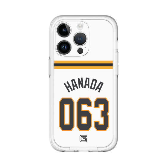 スリムプロテクションプレミアムケース［ 読売ジャイアンツ - #063 HANADA - ホーム ］