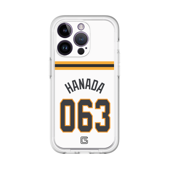 スリムプロテクションプレミアムケース［ 読売ジャイアンツ - #063 HANADA - ホーム ］
