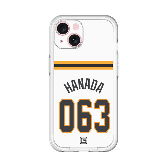 スリムプロテクションプレミアムケース［ 読売ジャイアンツ - #063 HANADA - ホーム ］