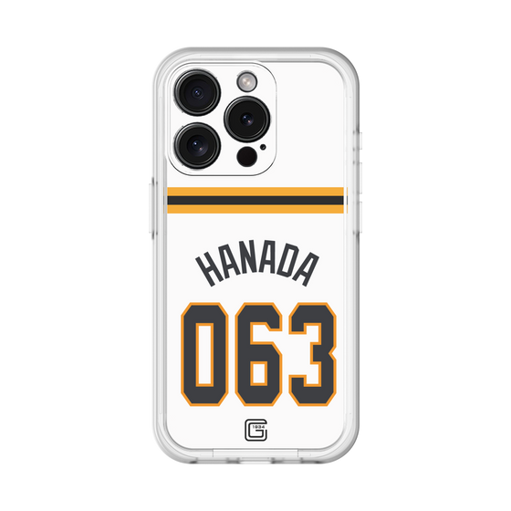 スリムプロテクションプレミアムケース［ 読売ジャイアンツ - #063 HANADA - ホーム ］