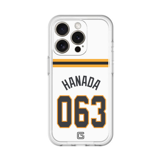 スリムプロテクションプレミアムケース［ 読売ジャイアンツ - #063 HANADA - ホーム ］