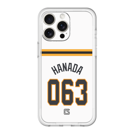 スリムプロテクションプレミアムケース［ 読売ジャイアンツ - #063 HANADA - ホーム ］