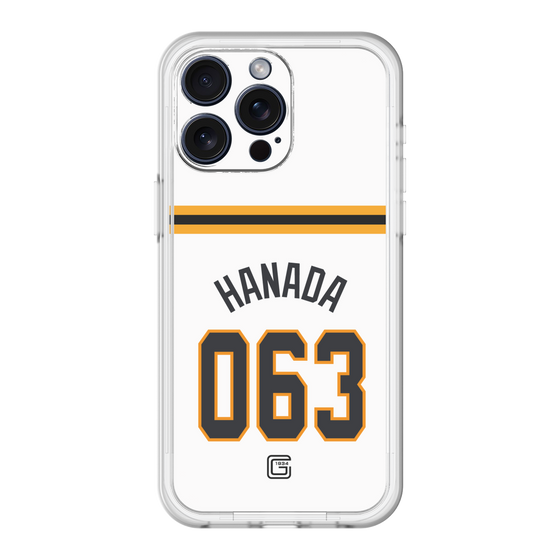スリムプロテクションプレミアムケース［ 読売ジャイアンツ - #063 HANADA - ホーム ］