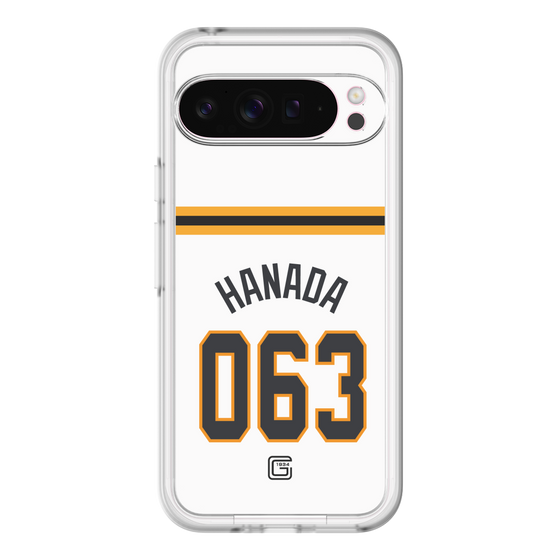 スリムプロテクションプレミアムケース［ 読売ジャイアンツ - #063 HANADA - ホーム ］