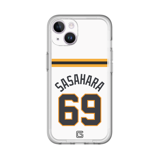 スリムプロテクションプレミアムケース［ 読売ジャイアンツ - #69 SASAHARA - ホーム ］