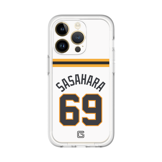 スリムプロテクションプレミアムケース［ 読売ジャイアンツ - #69 SASAHARA - ホーム ］