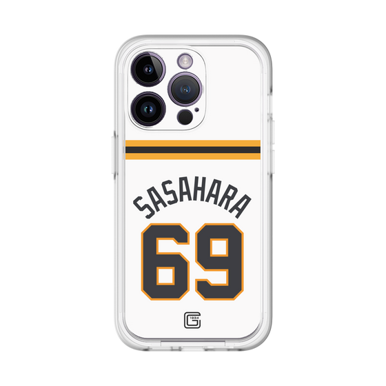 スリムプロテクションプレミアムケース［ 読売ジャイアンツ - #69 SASAHARA - ホーム ］