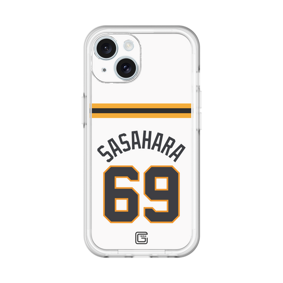 スリムプロテクションプレミアムケース［ 読売ジャイアンツ - #69 SASAHARA - ホーム ］