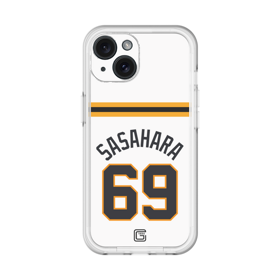 スリムプロテクションプレミアムケース［ 読売ジャイアンツ - #69 SASAHARA - ホーム ］