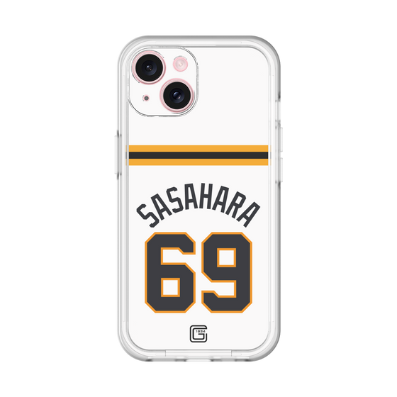 スリムプロテクションプレミアムケース［ 読売ジャイアンツ - #69 SASAHARA - ホーム ］