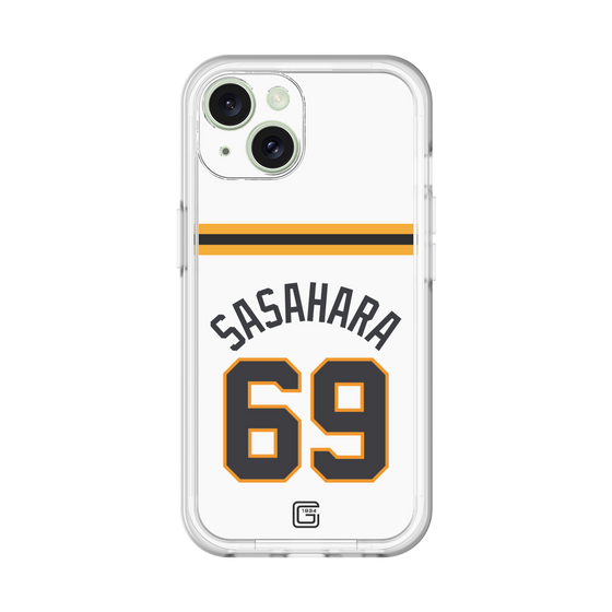 スリムプロテクションプレミアムケース［ 読売ジャイアンツ - #69 SASAHARA - ホーム ］