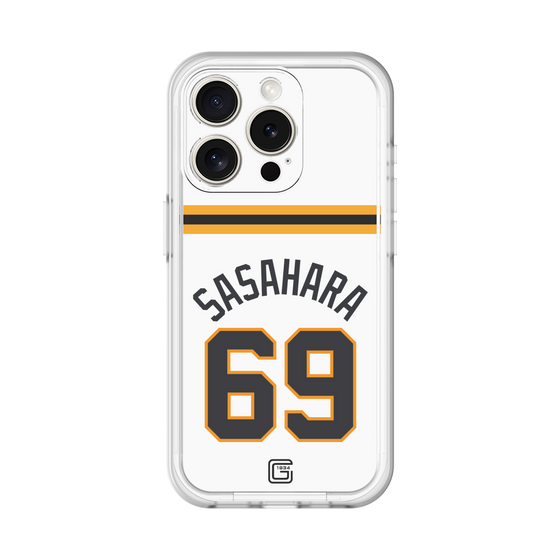 スリムプロテクションプレミアムケース［ 読売ジャイアンツ - #69 SASAHARA - ホーム ］