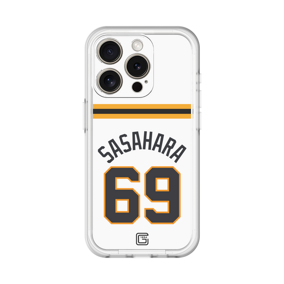 スリムプロテクションプレミアムケース［ 読売ジャイアンツ - #69 SASAHARA - ホーム ］