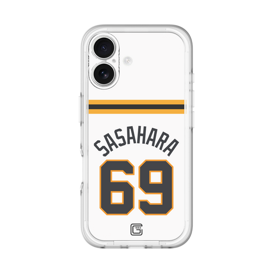 スリムプロテクションプレミアムケース［ 読売ジャイアンツ - #69 SASAHARA - ホーム ］