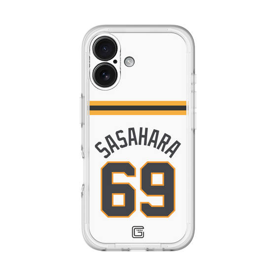 スリムプロテクションプレミアムケース［ 読売ジャイアンツ - #69 SASAHARA - ホーム ］
