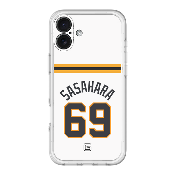 スリムプロテクションプレミアムケース［ 読売ジャイアンツ - #69 SASAHARA - ホーム ］