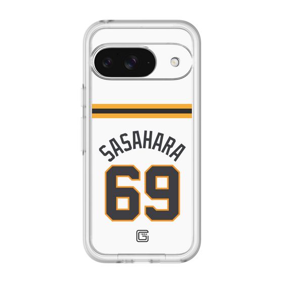 スリムプロテクションプレミアムケース［ 読売ジャイアンツ - #69 SASAHARA - ホーム ］