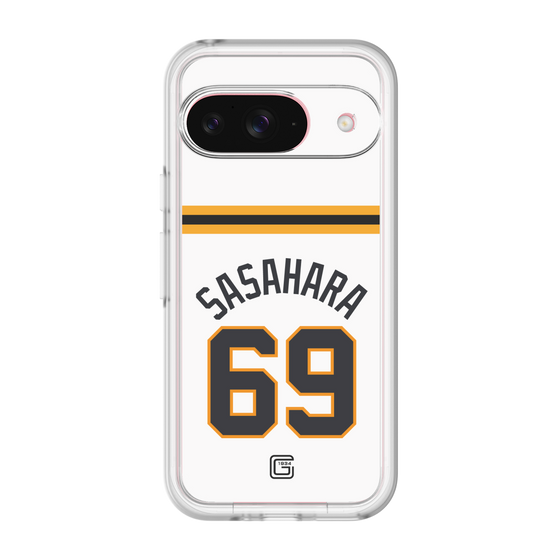 スリムプロテクションプレミアムケース［ 読売ジャイアンツ - #69 SASAHARA - ホーム ］