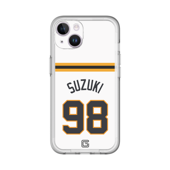スリムプロテクションプレミアムケース［ 読売ジャイアンツ - #98 SUZUKI - ホーム ］