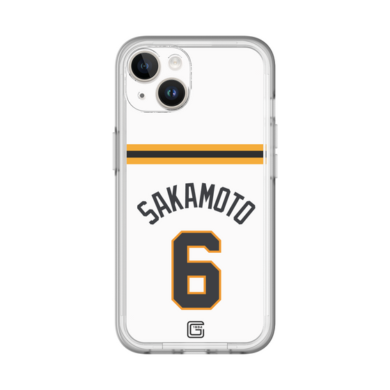 スリムプロテクションプレミアムケース［ 読売ジャイアンツ - #6 SAKAMOTO - ホーム ］