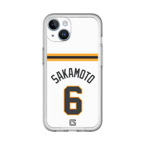 スリムプロテクションプレミアムケース［ 読売ジャイアンツ - #6 SAKAMOTO - ホーム ］