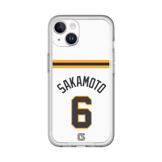 スリムプロテクションプレミアムケース［ 読売ジャイアンツ - #6 SAKAMOTO - ホーム ］