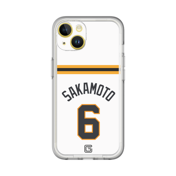 スリムプロテクションプレミアムケース［ 読売ジャイアンツ - #6 SAKAMOTO - ホーム ］