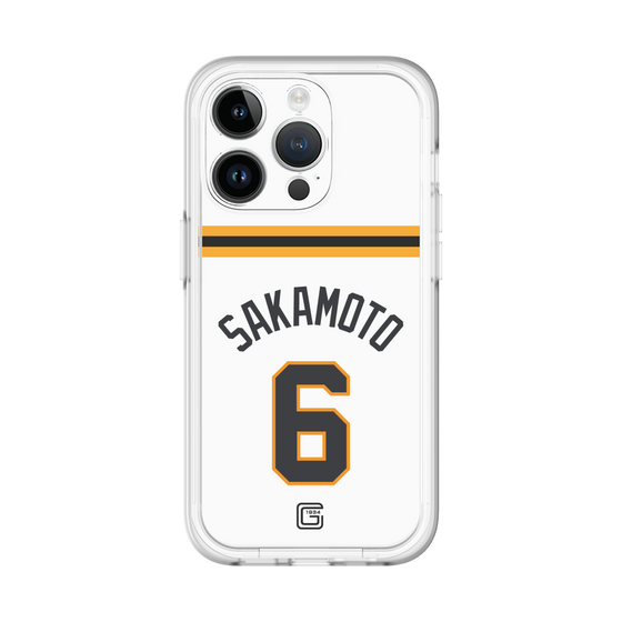 スリムプロテクションプレミアムケース［ 読売ジャイアンツ - #6 SAKAMOTO - ホーム ］