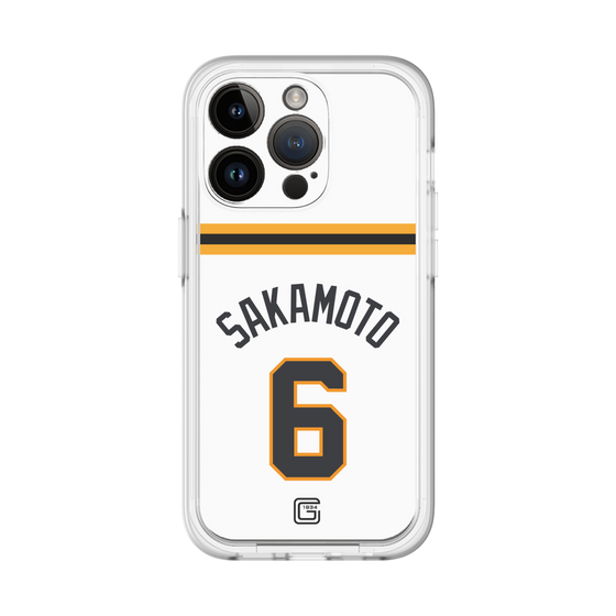 スリムプロテクションプレミアムケース［ 読売ジャイアンツ - #6 SAKAMOTO - ホーム ］