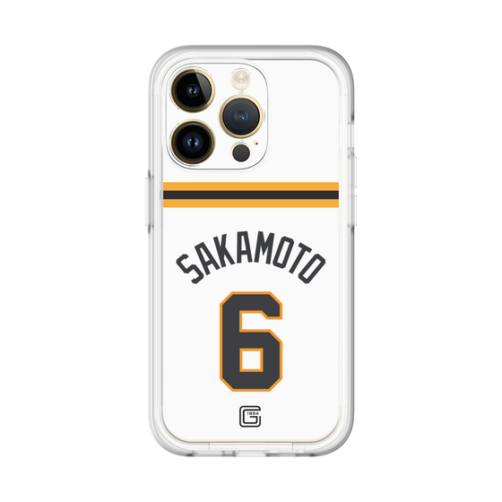 スリムプロテクションプレミアムケース［ 読売ジャイアンツ - #6 SAKAMOTO - ホーム ］