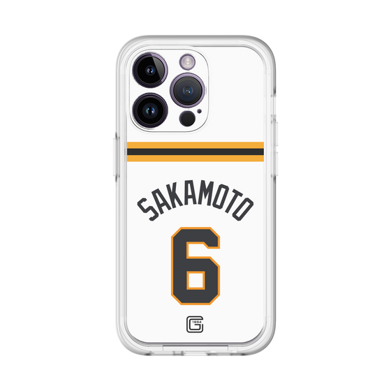 スリムプロテクションプレミアムケース［ 読売ジャイアンツ - #6 SAKAMOTO - ホーム ］