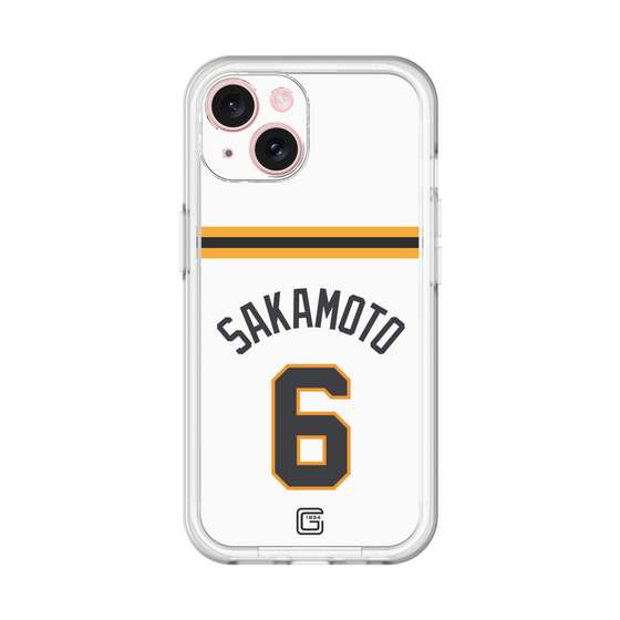 スリムプロテクションプレミアムケース［ 読売ジャイアンツ - #6 SAKAMOTO - ホーム ］
