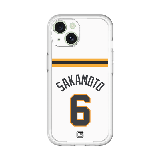 スリムプロテクションプレミアムケース［ 読売ジャイアンツ - #6 SAKAMOTO - ホーム ］
