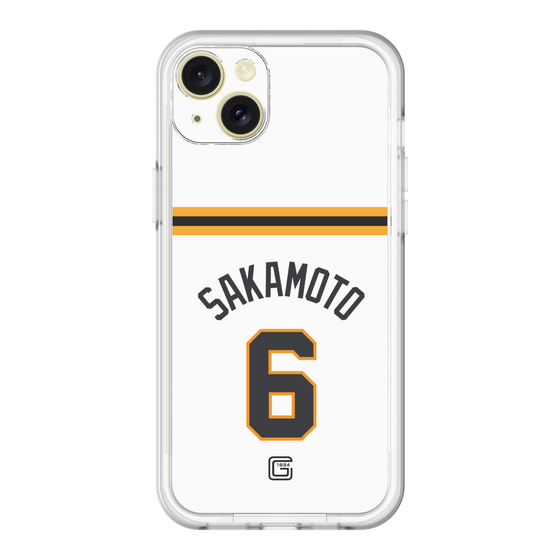 スリムプロテクションプレミアムケース［ 読売ジャイアンツ - #6 SAKAMOTO - ホーム ］