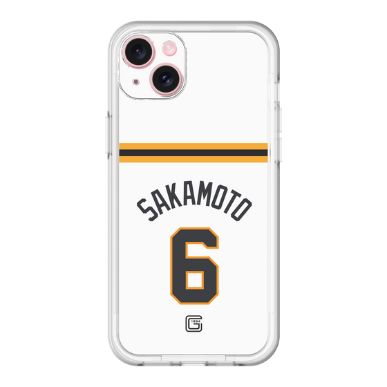 スリムプロテクションプレミアムケース［ 読売ジャイアンツ - #6 SAKAMOTO - ホーム ］