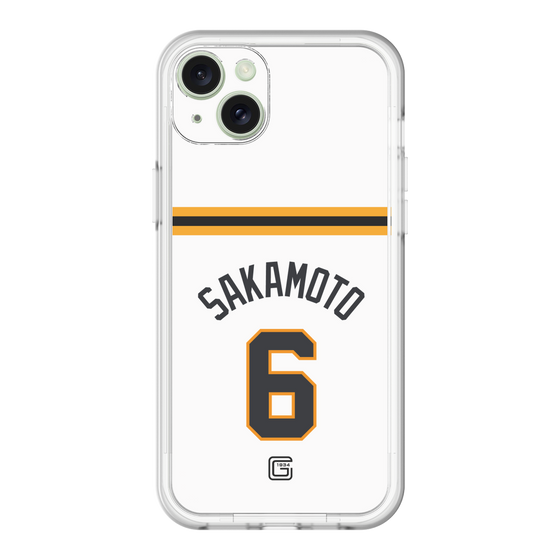 スリムプロテクションプレミアムケース［ 読売ジャイアンツ - #6 SAKAMOTO - ホーム ］
