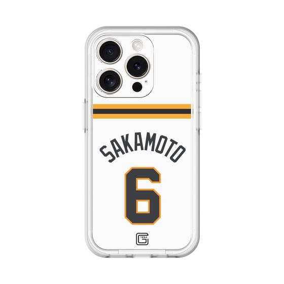 スリムプロテクションプレミアムケース［ 読売ジャイアンツ - #6 SAKAMOTO - ホーム ］