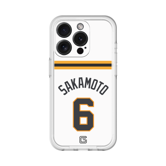 スリムプロテクションプレミアムケース［ 読売ジャイアンツ - #6 SAKAMOTO - ホーム ］