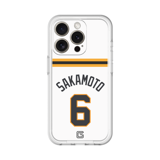 スリムプロテクションプレミアムケース［ 読売ジャイアンツ - #6 SAKAMOTO - ホーム ］