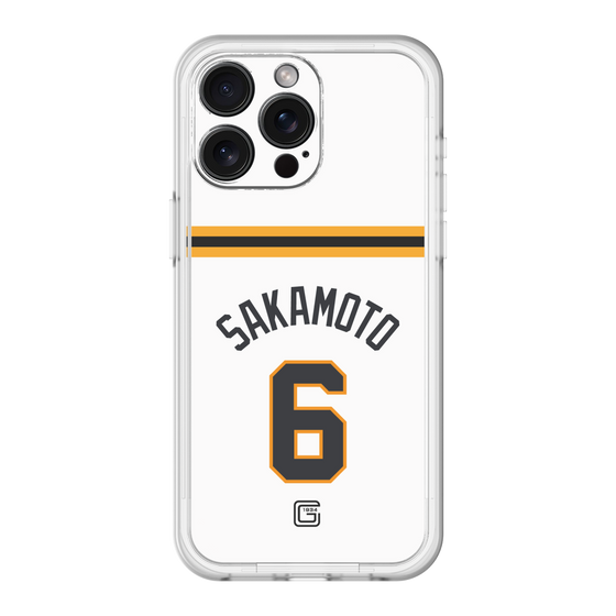 スリムプロテクションプレミアムケース［ 読売ジャイアンツ - #6 SAKAMOTO - ホーム ］
